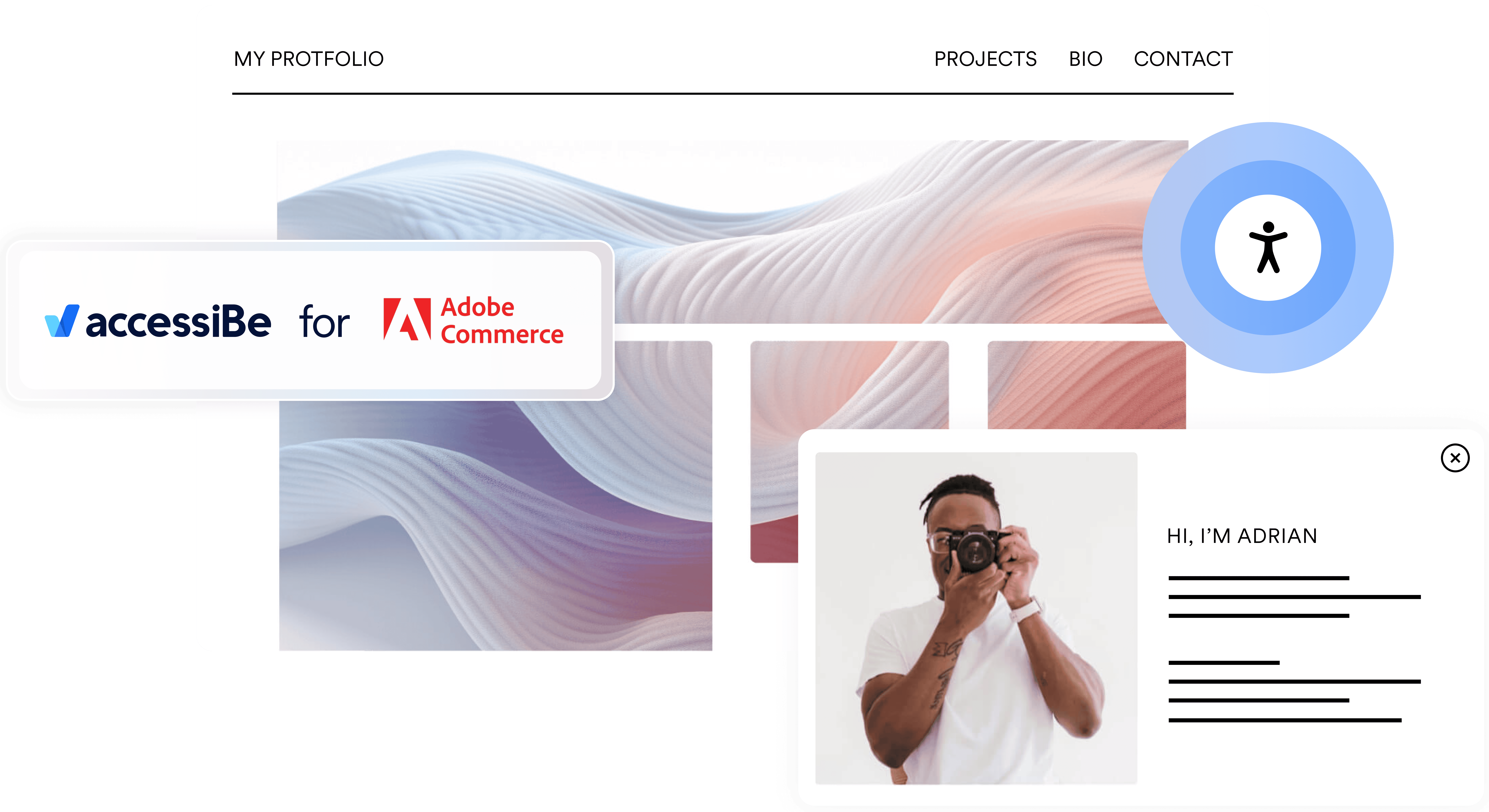 ADA compliance & // WCAG adherence for your // {Adobe Commerce} website