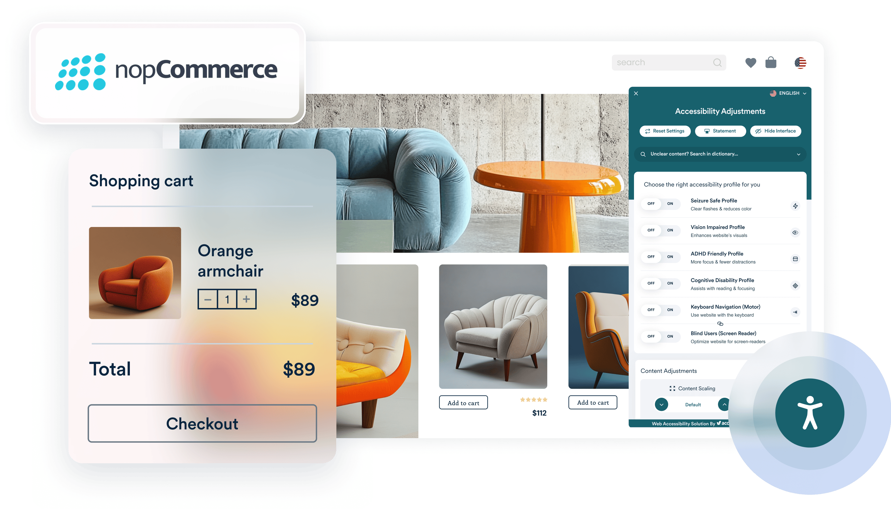 ADA compliance & // WCAG adherence for your // {nopCommerce} website